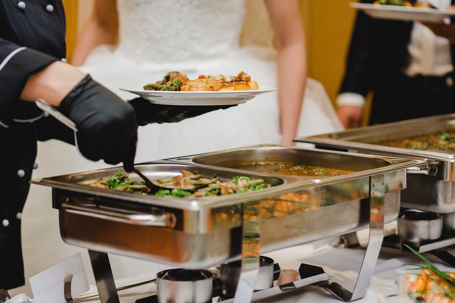 Catering food wedding buffet